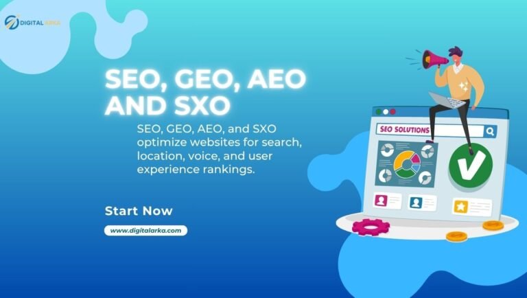 SEO, GEO, AEO and SXO