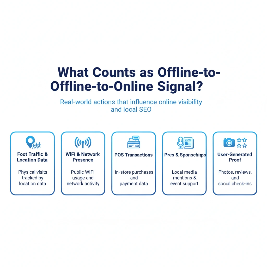 What counts as an offline-to-online signal?