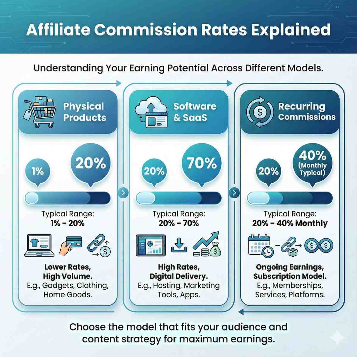 What Are the Commission Rates in Popular Affiliate Networks?