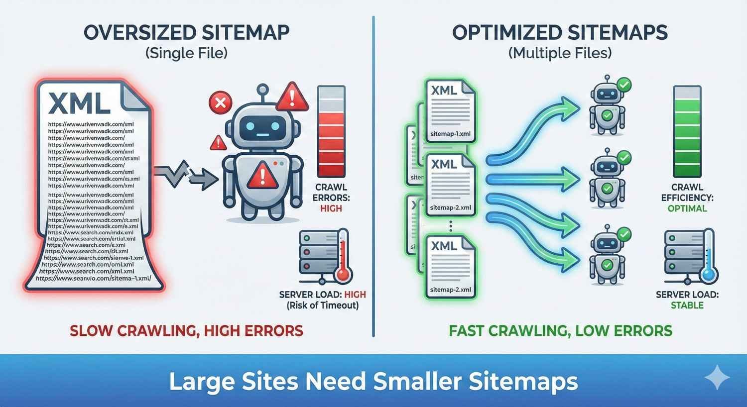For Large Sites, More and Smaller Sitemaps Are Better