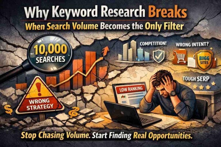 Why Keyword Research Breaks When Search Volume Becomes the Only Filter