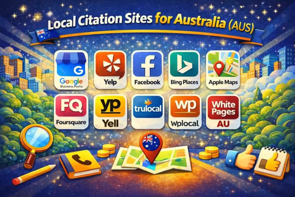 Local Citation Sites for Australia (AUS)