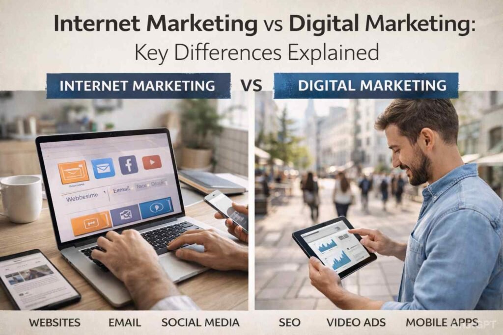 Internet Marketing vs Digital Marketing: Key Differences Explained
