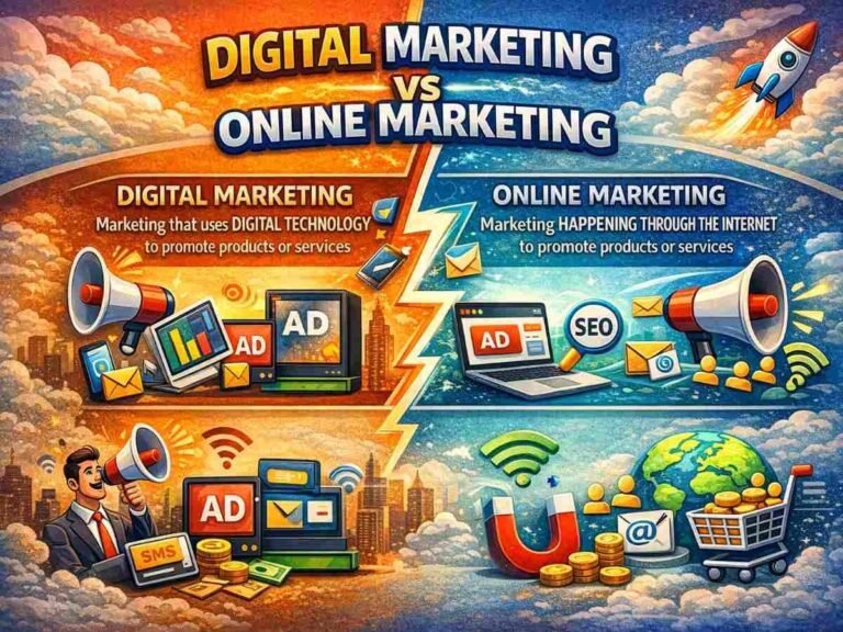 Digital Marketing vs Online Marketing