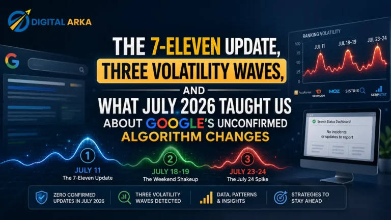 The 7-Eleven Update, Three Volatility Waves, and What July 2026 Taught Us About Google’s Unconfirmed Algorithm Changes