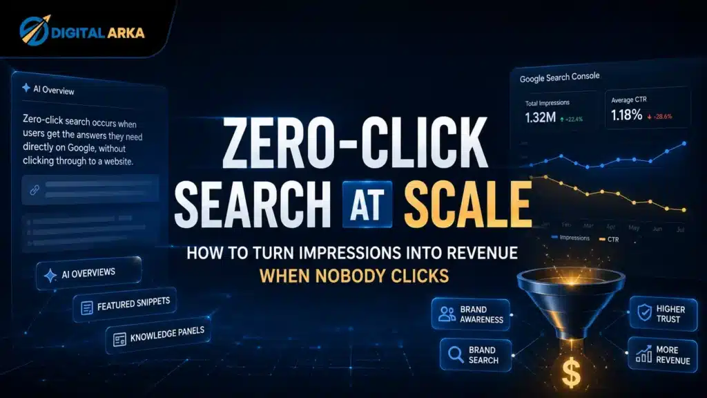 Zero-Click Search at Scale: How to Turn Impressions Into Revenue When Nobody Clicks