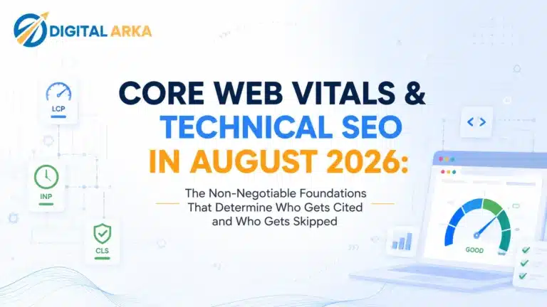 Core Web Vitals & Technical SEO in August 2026: The Non-Negotiable Foundations That Determine Who Gets Cited and Who Gets Skipped