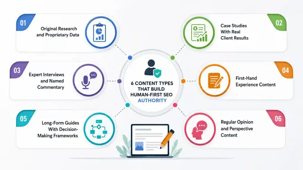 The 6 Content Types That Build Human-First SEO Authority