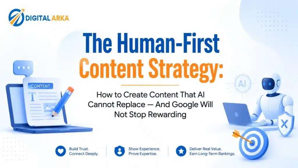 The Human-First Content Strategy: How to Create Content That AI Cannot Replace — And Google Will Not Stop Rewarding