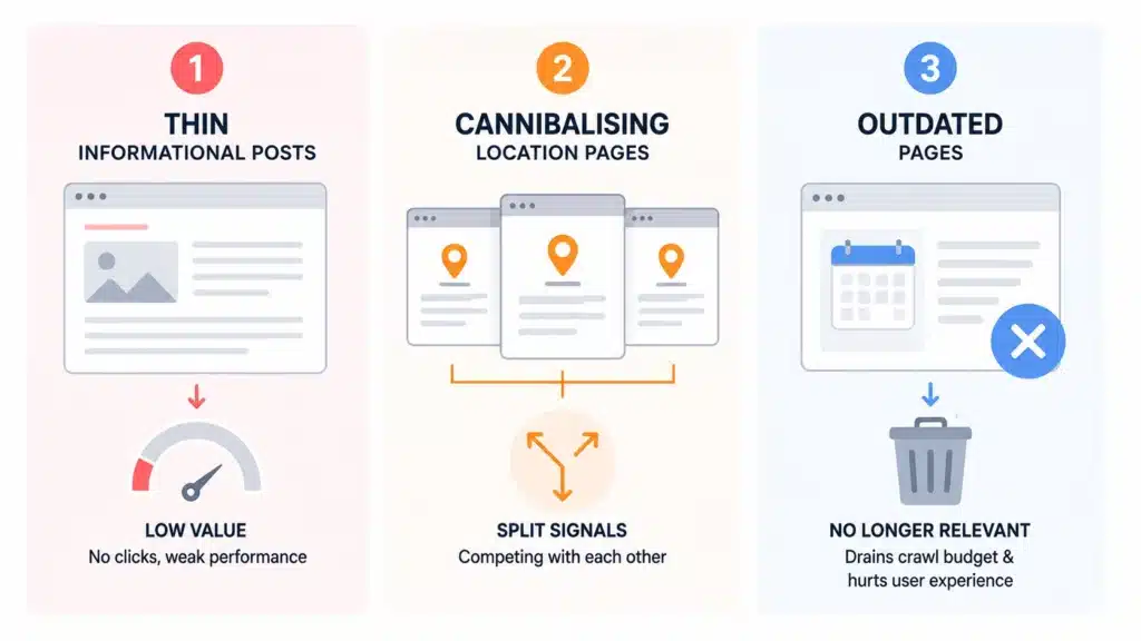 The Three Categories of Pages That Hurt More Than They Help