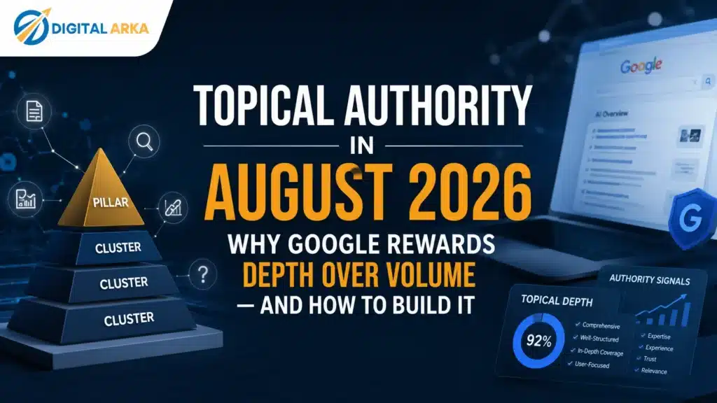 Topical Authority in August 2026: Why Google Rewards Depth Over Volume — And How to Build It