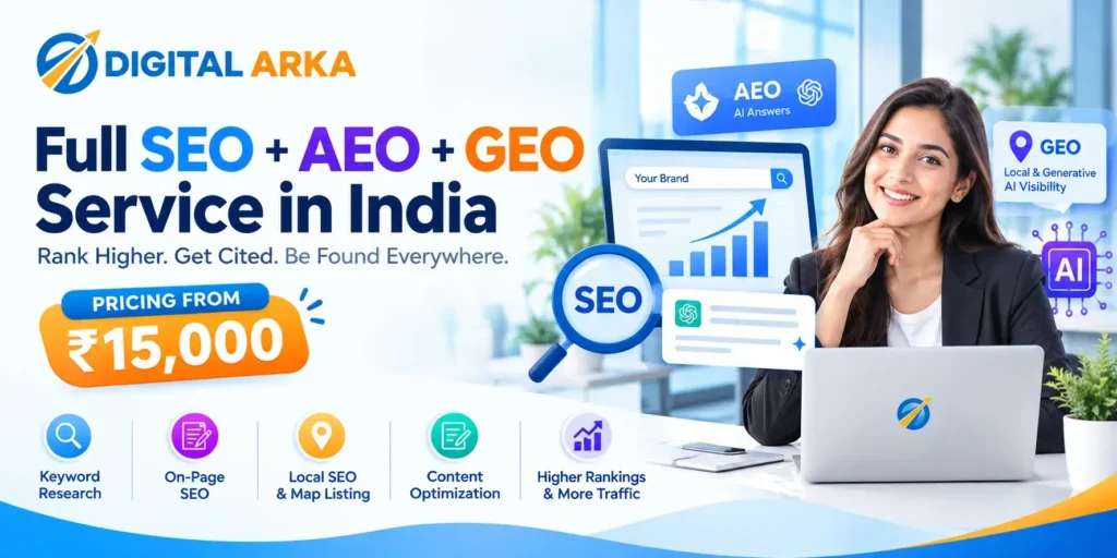 Full SEO + AEO + GEO Service in India