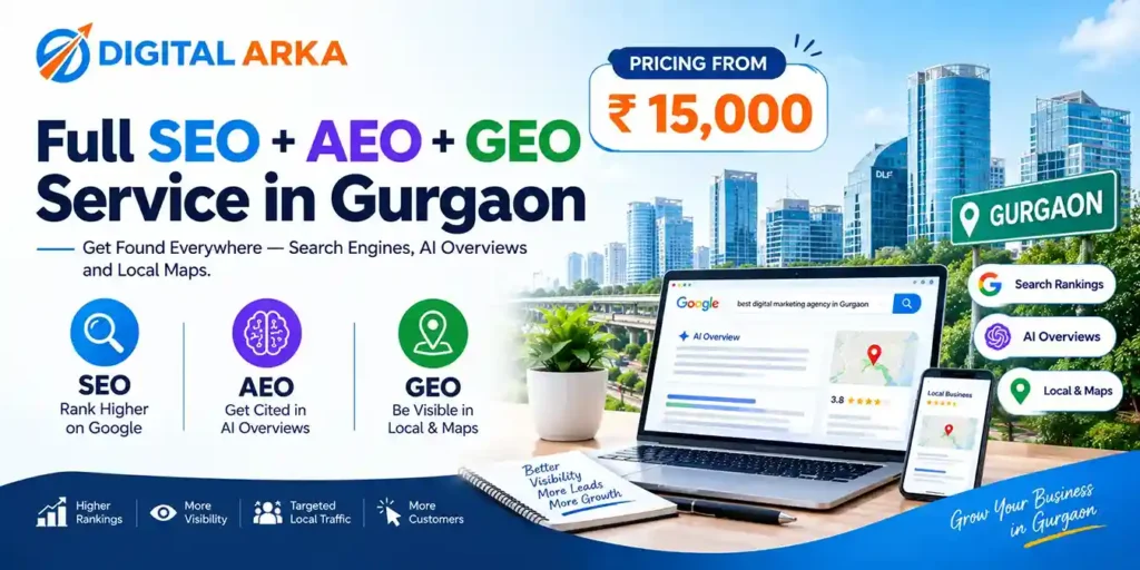 Full SEO + AEO + GEO Service in Gurgaon