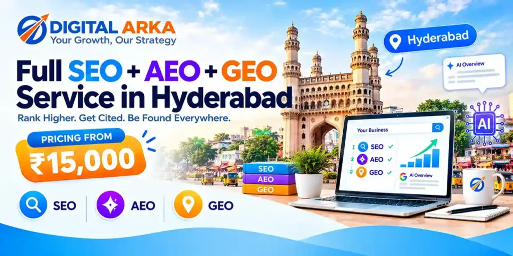 Full SEO + AEO + GEO Service in Hyderabad