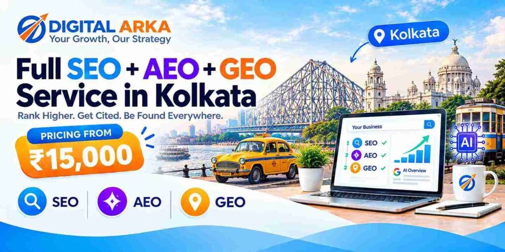 Full SEO + AEO + GEO Service in Kolkata