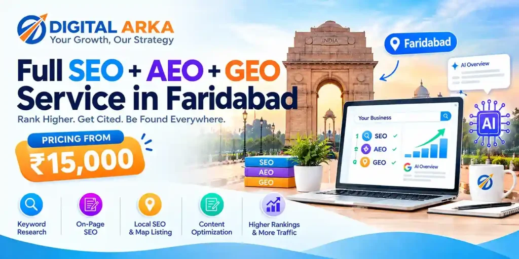 Full SEO + AEO + GEO Service in Faridabad
