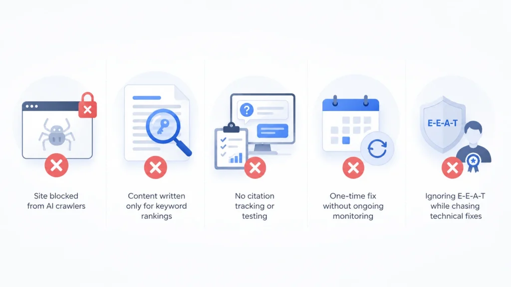 Common GEO Mistakes