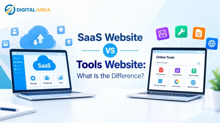 SaaS Website vs Tools Website: What Is the Difference?