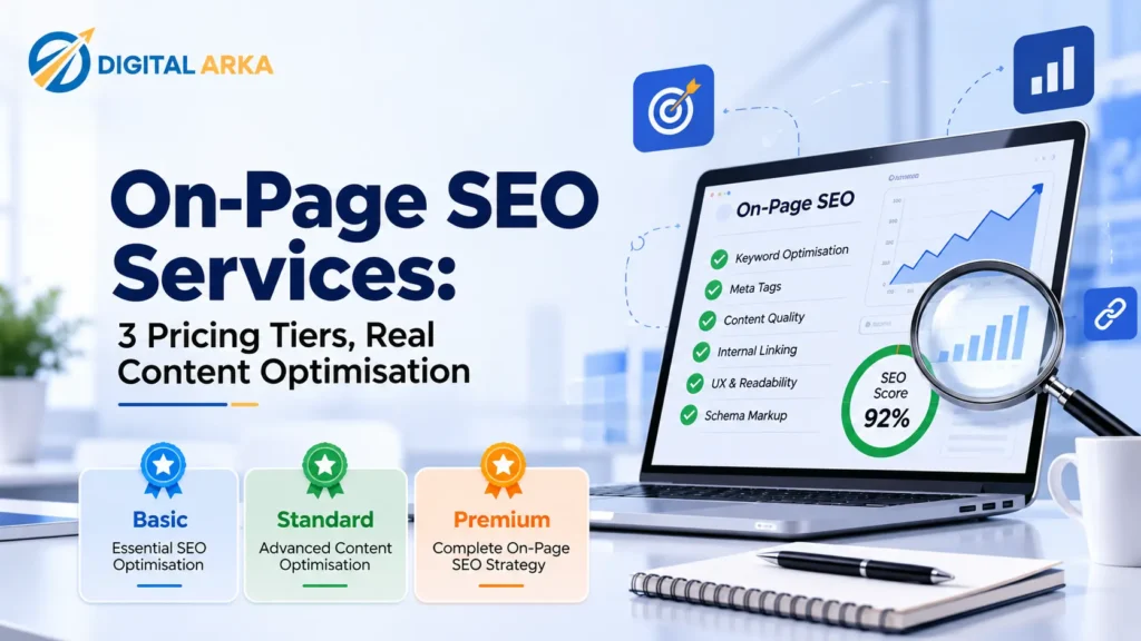 On-Page SEO Services: 3 Pricing Tiers, Real Content Optimisation