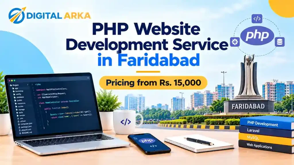 PHP Website Development Service in Faridabad