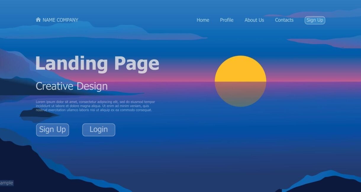 landing page design website landing page design website